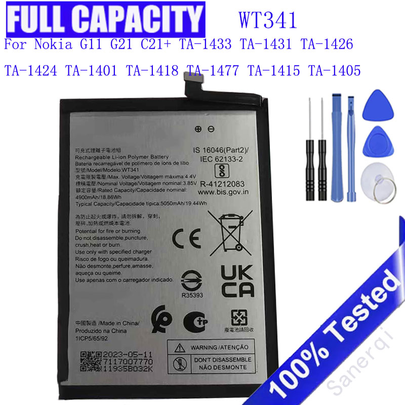 Gold 6138 - 5050mAh WT341 Battery For Nokia G11